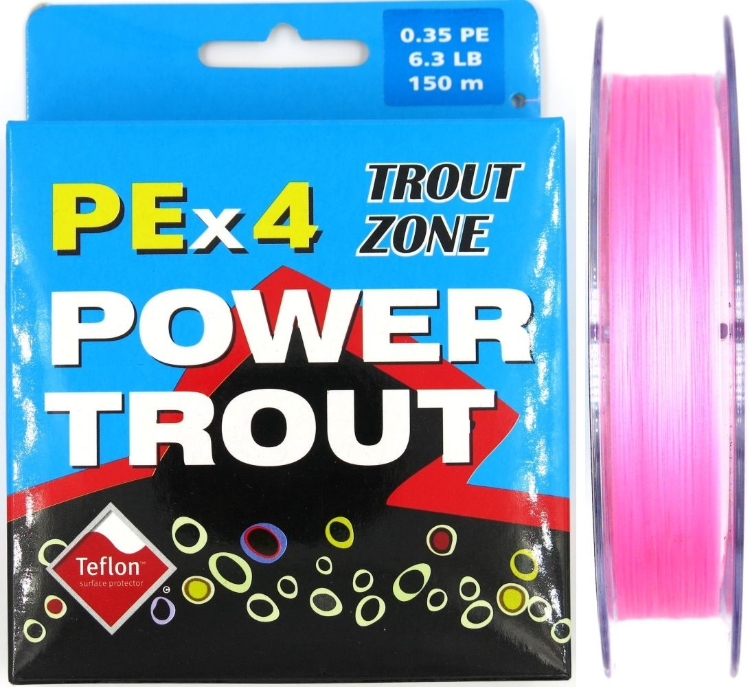 Trout Zone Edition Power Trout X4 PE 150m Fluo Pink